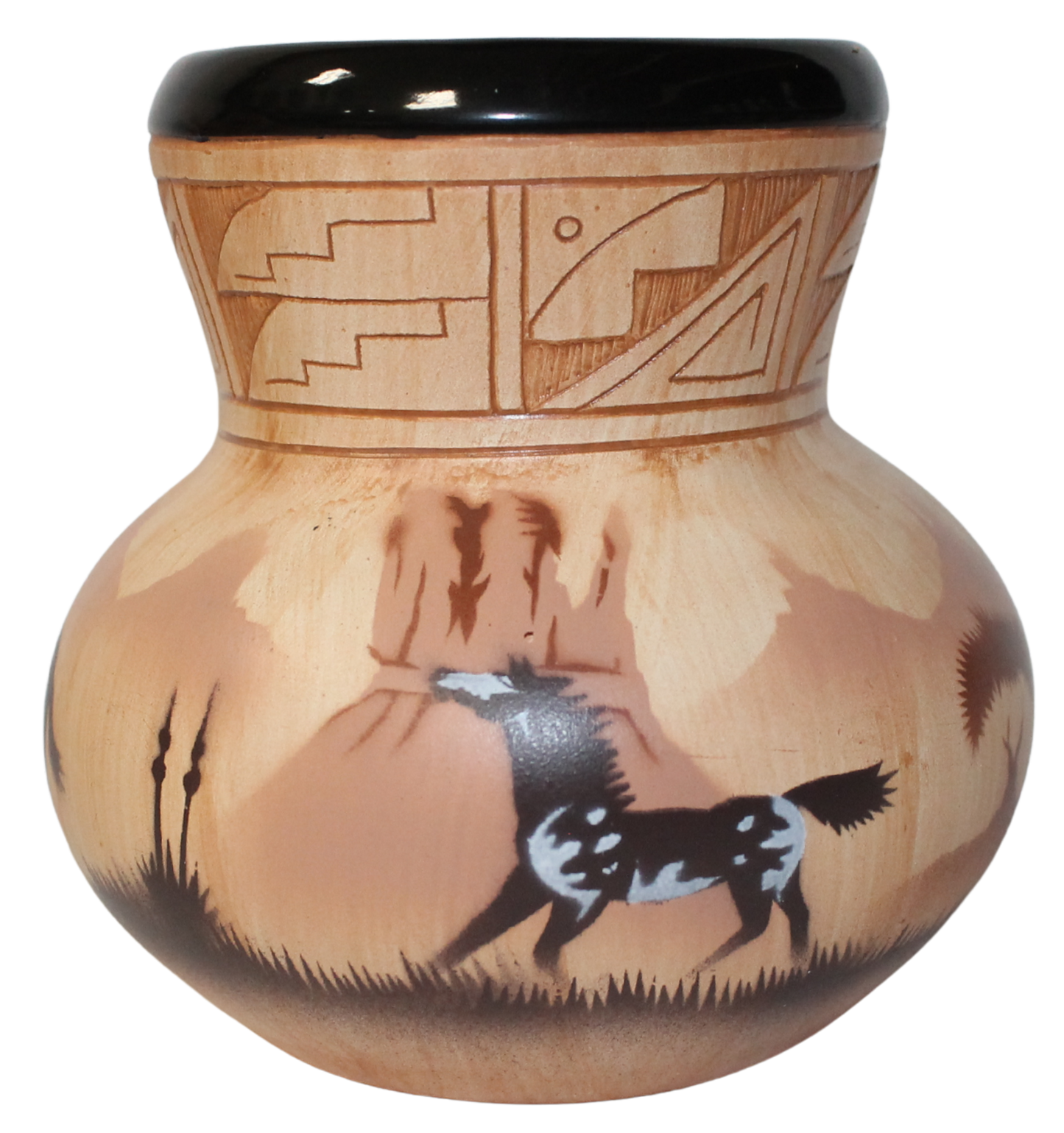 Horses by James Benally -(JBW5639)