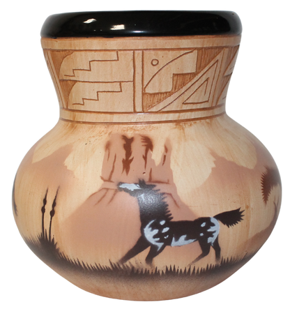 Horses by James Benally -(JBW5639)