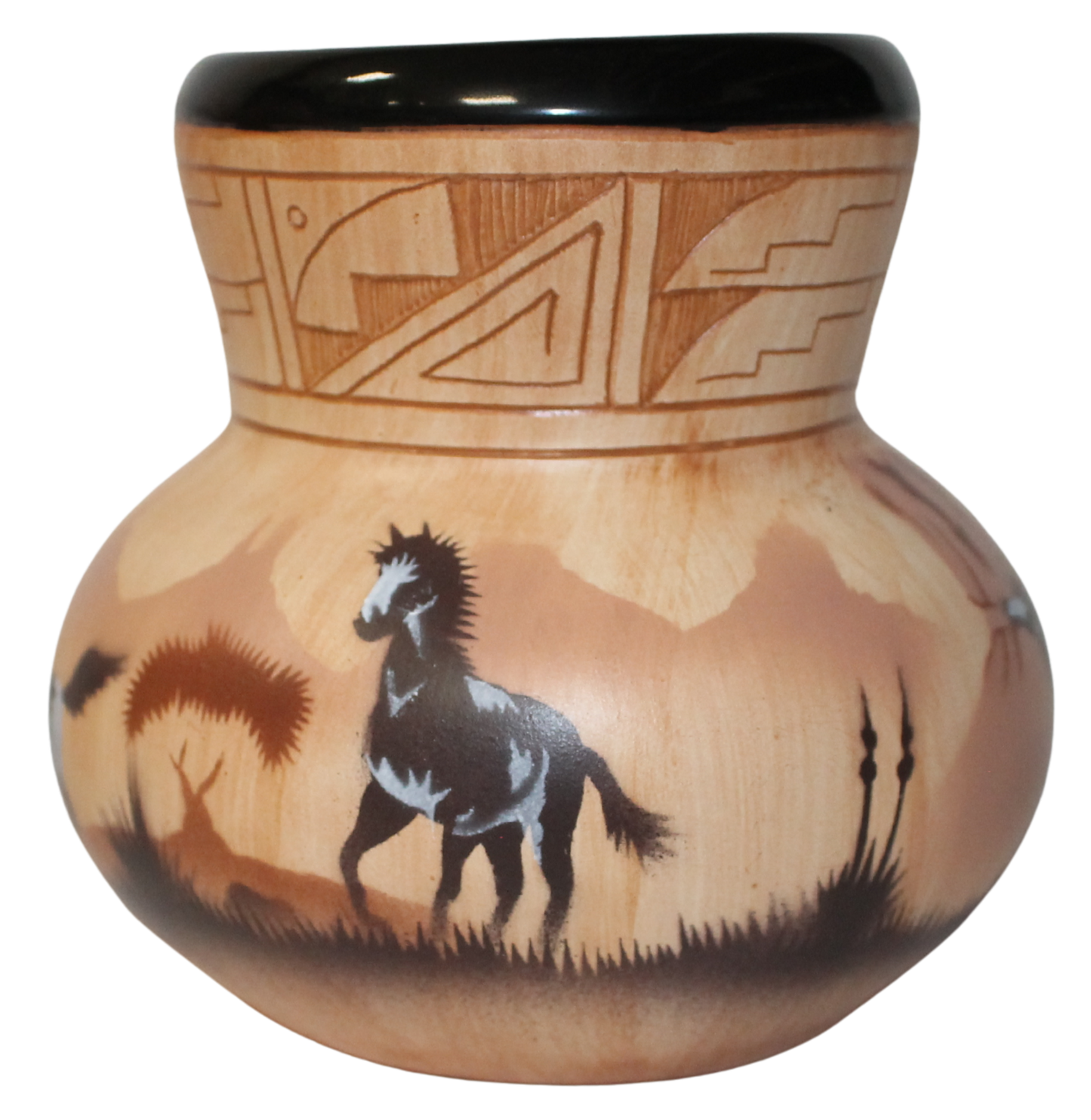 Horses by James Benally -(JBW5639)