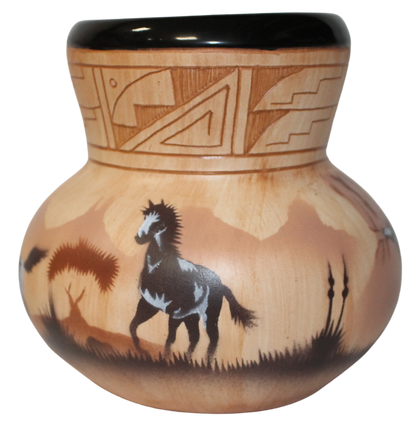 Horses by James Benally -(JBW5639)