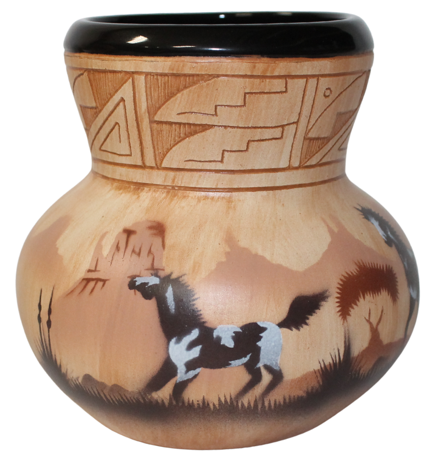 Horses by James Benally -(JBW5639)