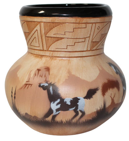 Horses by James Benally -(JBW5639)