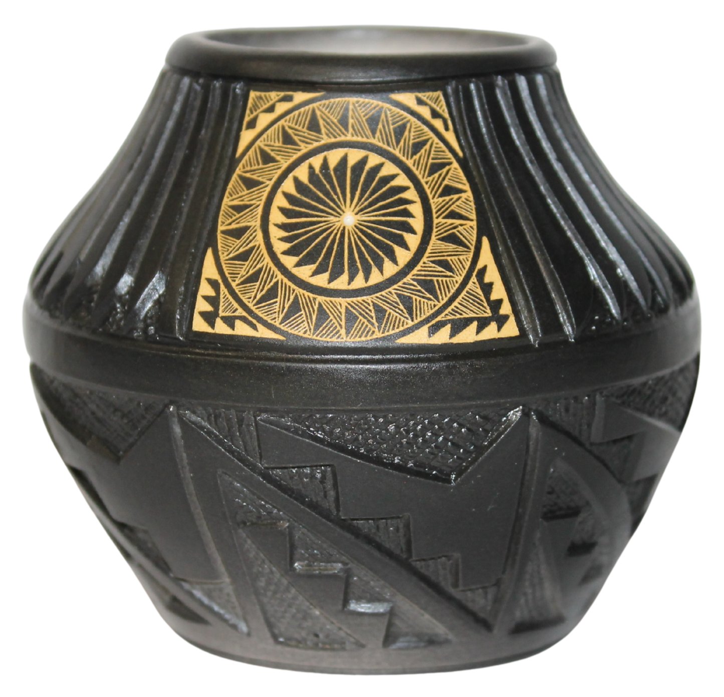 Authentic Deep and Two-Tone Etched Collector Piece by Leo Blackhorse -(lbw176b)