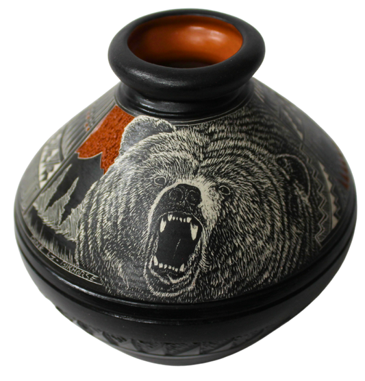 Two Tone and Deep Etched Collector Piece by Leo Blackhorse -(LBW780A)