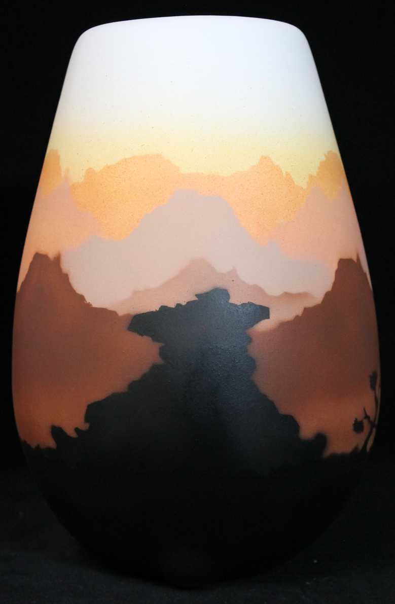 Sunset Canyon  6 x 8 1/2 Vase -(35091)