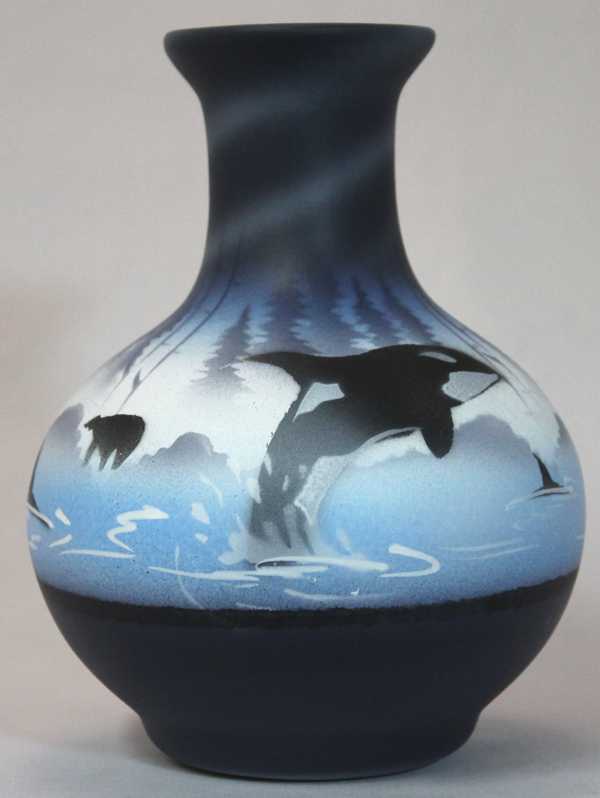 Whaler Bay 4 1/2 x 6 Vase -(WBM1)