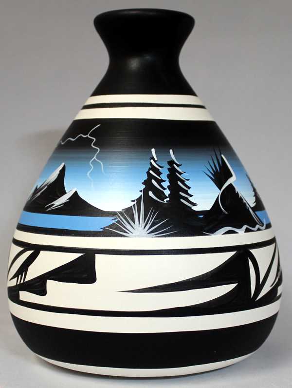 Mountain Storm 7 x 12 Chimney Vase -(23029)