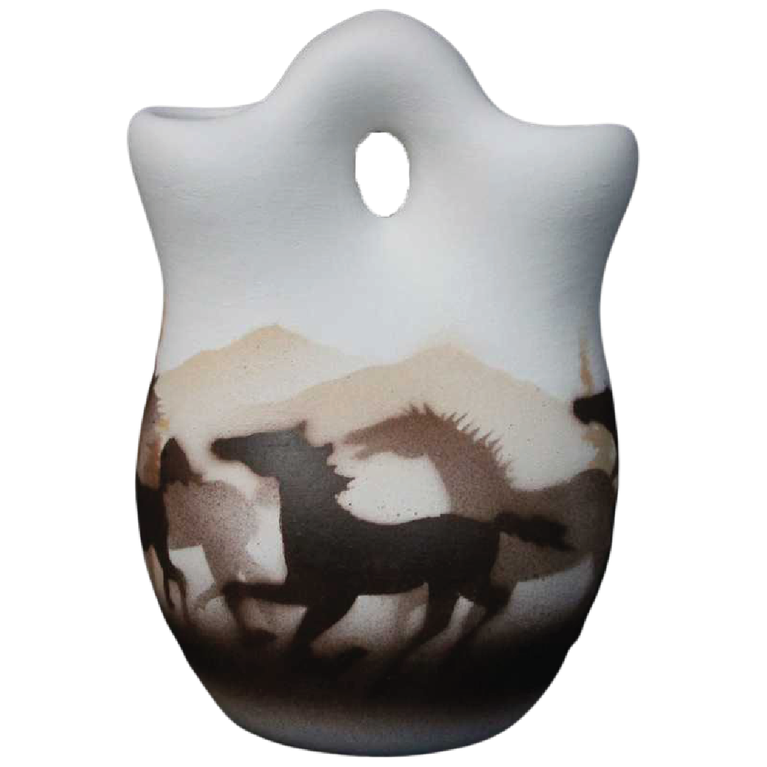 Wild Horses  3 x 4 Wedding Vase -(33053)