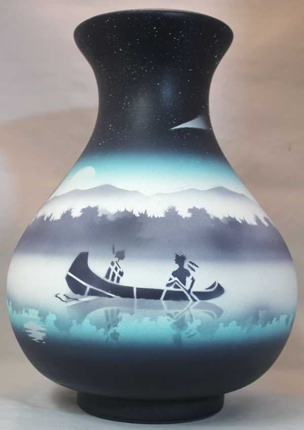 Native Dream  10 1/2 x 14 1/2 Vase -(38136)