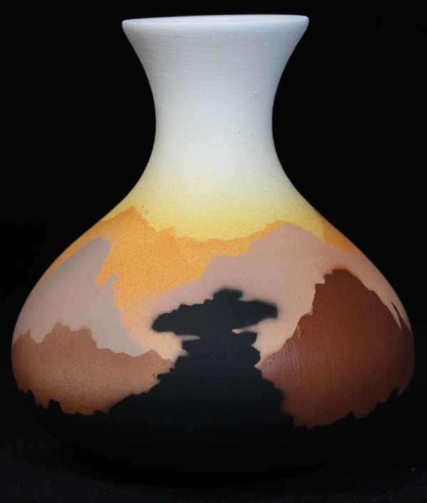 Sunset Canyon  3 1/2 x 4 1/2 Ball Vase -(35135)