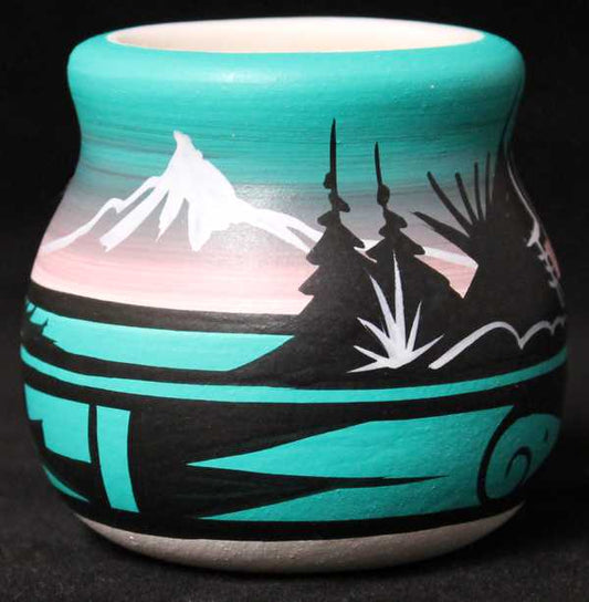 Mountain Rainbow Mini Pot -(12059)