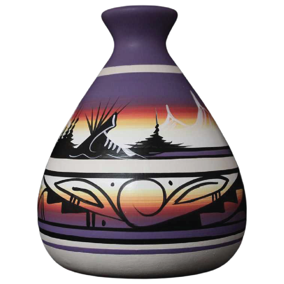 Mountain Rainbow 7 x 12 Chimney Vase -(12029)