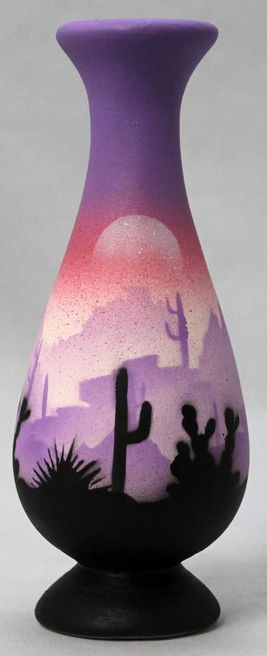 Purple Sonora Desert  2 1/2 x 6 Bud Vase -(45078)