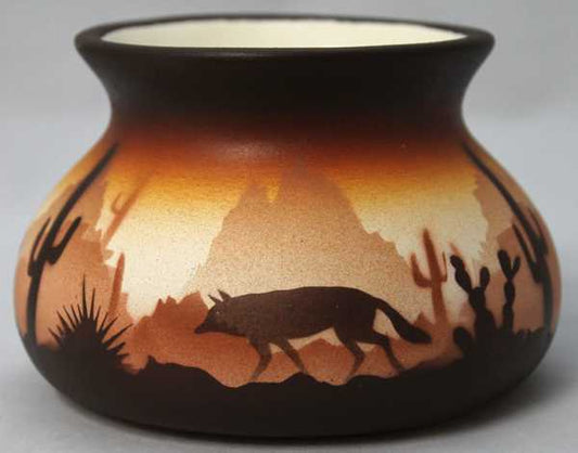 Brown Sonora Desert  4 1/2 x 3 Candle 2" -(46147)