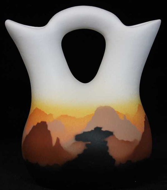 Sunset Canyon  4 1/2 x 5 1/2 Wedding Vase -(35023)