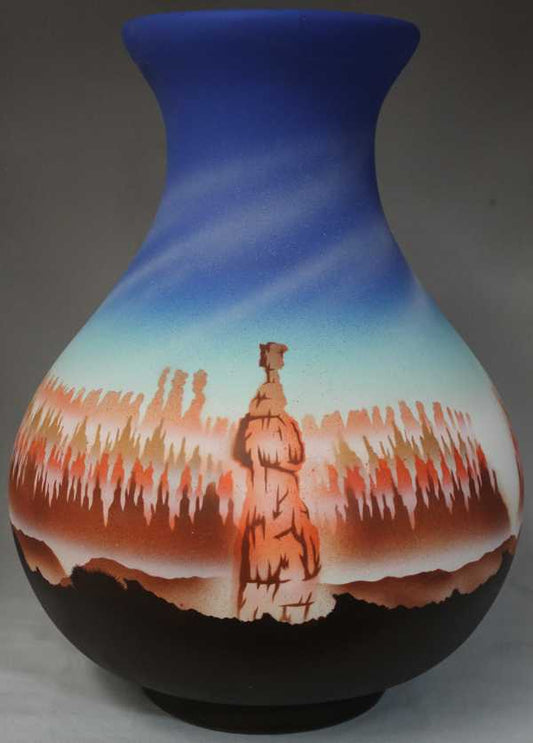 Bryce Canyon 10 1/2 x 14 1/2 Vase -(BC136)