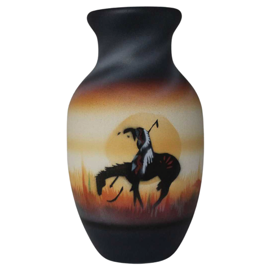 End of the Trail 3 1/2 x 6 Bud Vase - (ETS1)