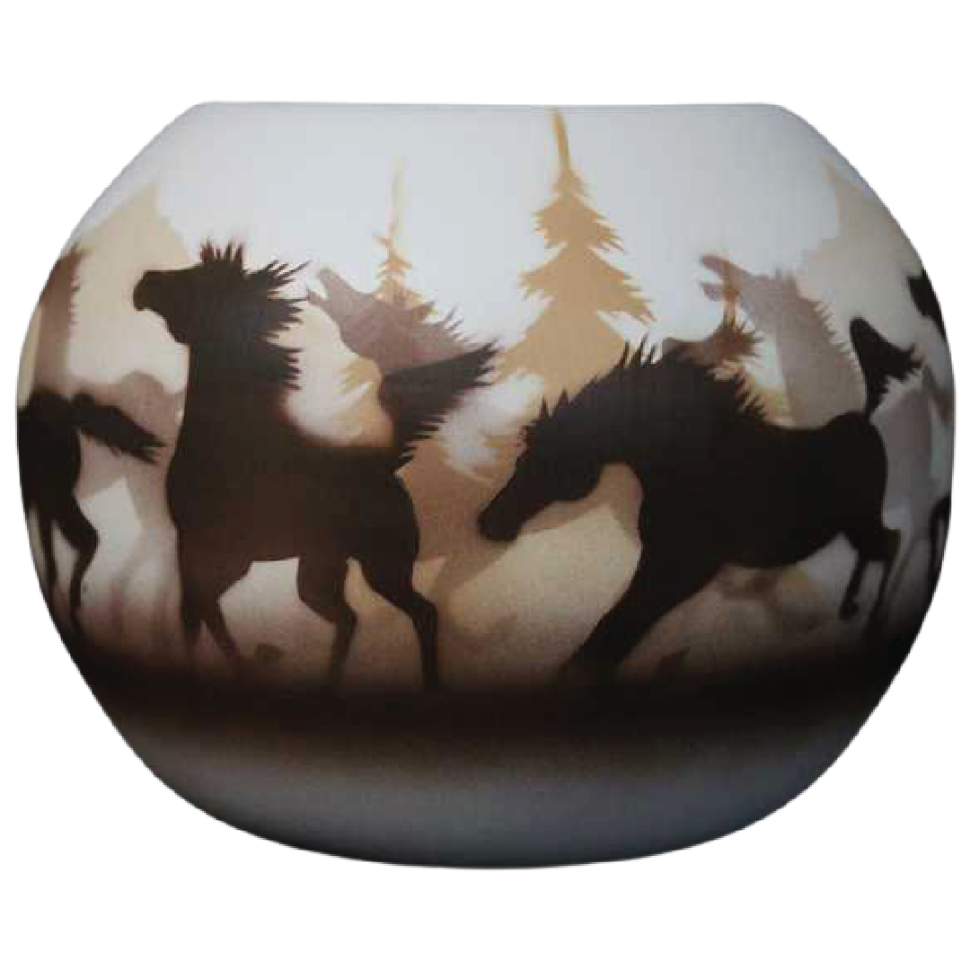 Wild Horses  6 x 5 Bowl -(33089)