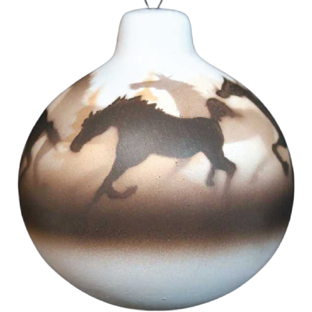 Wild Horses Ornament -(33151)