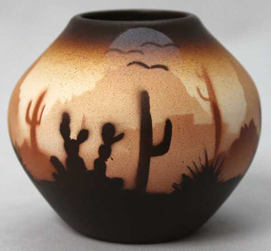 Brown Sonora Desert  Mini Pot -(46035)