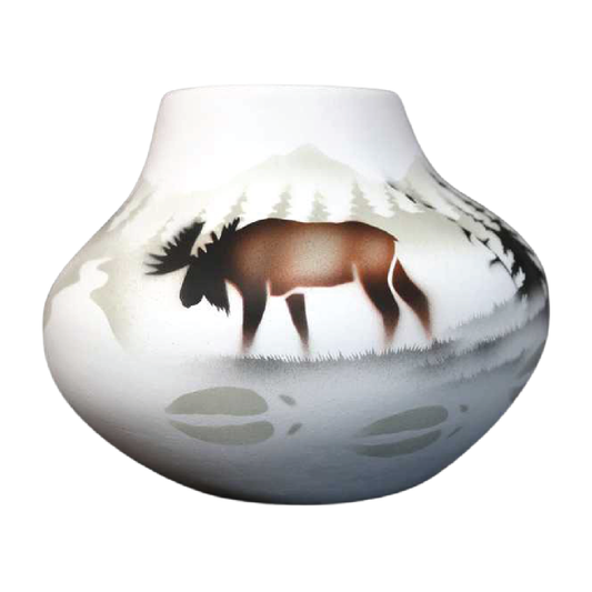 60057 High Country Tracks Moose 7 1/2 x 6 Bowl