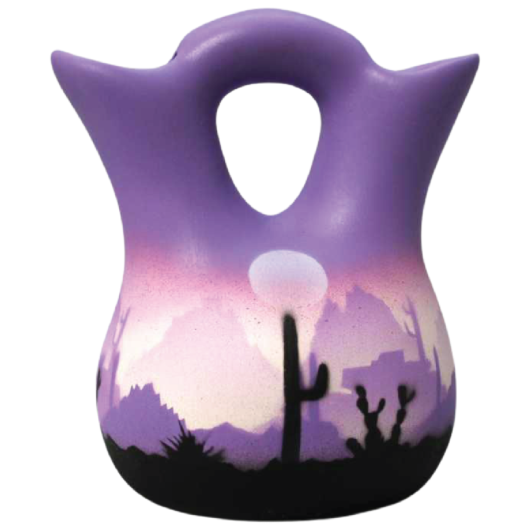 Purple Sonora Desert  4 1/2 x 5 1/2 Wedding Vase -(45023)