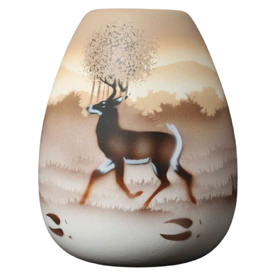 Back Country Tracks Deer 4 x 5 1/2 Vase -(66015)
