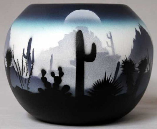 44089 Blue Sonora Desert  6 x 5 Bowl