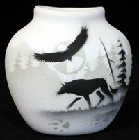 Wolf Themed Pottery