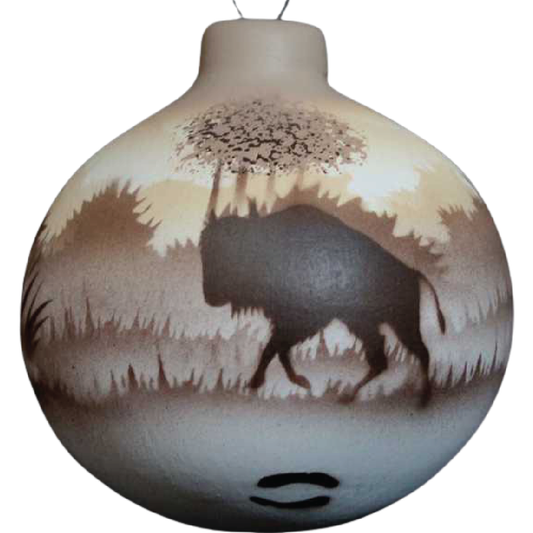 Back Country Tracks Buffalo Ornament -(64151)