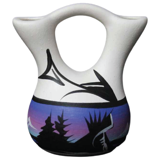 Mountain Rainbow  2 3/4 x 3 Inch Wedding Vase -(12054)