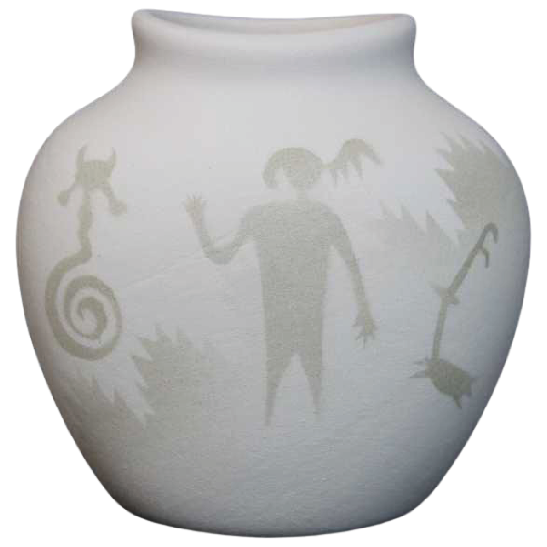 Ancient Shadows  3 x 3 Pillow Vase -(30141)