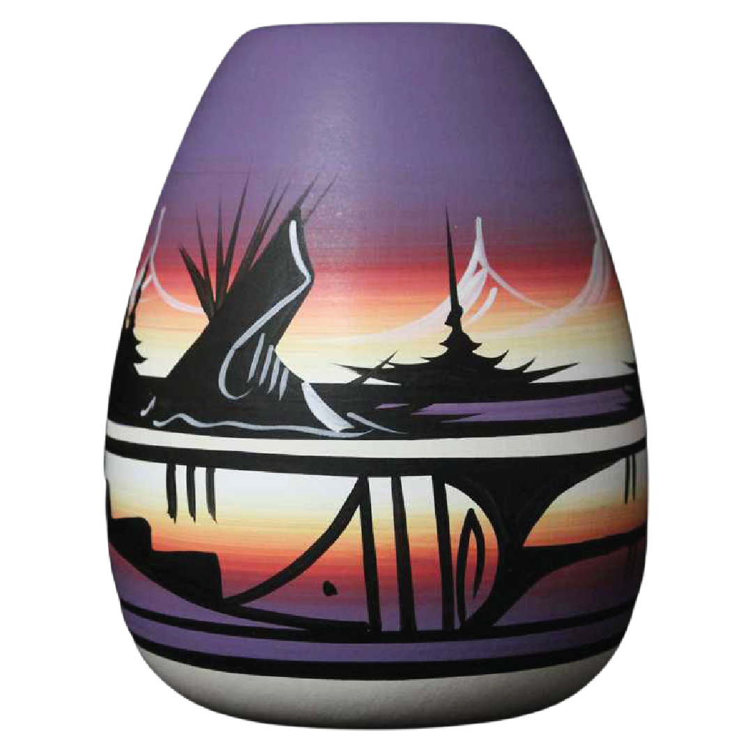 Mountain Rainbow 4 x 5 1/2 Vase -(12015)