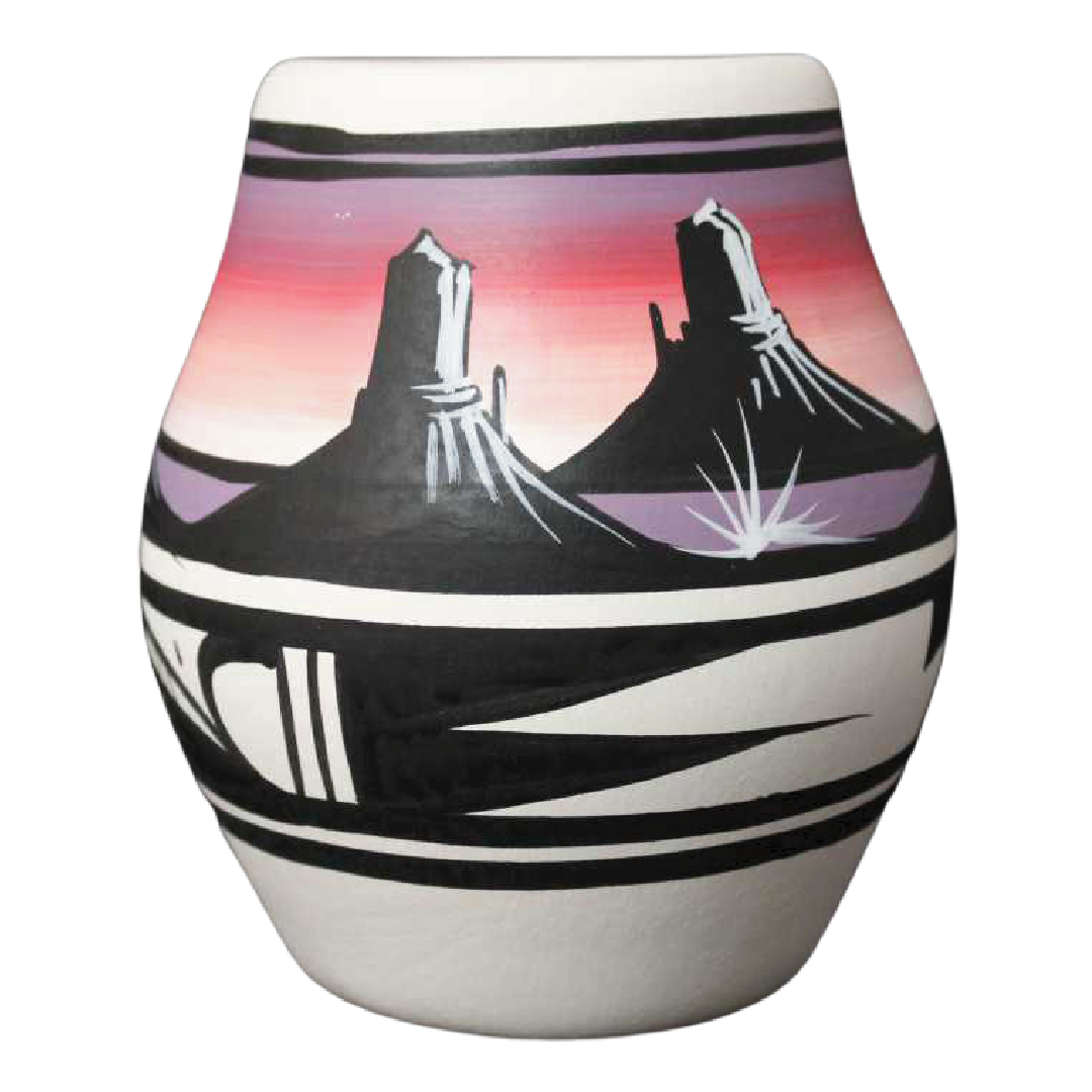 Desert Rainbow 4 1/2 x 5 1/2 Vase -(11021)
