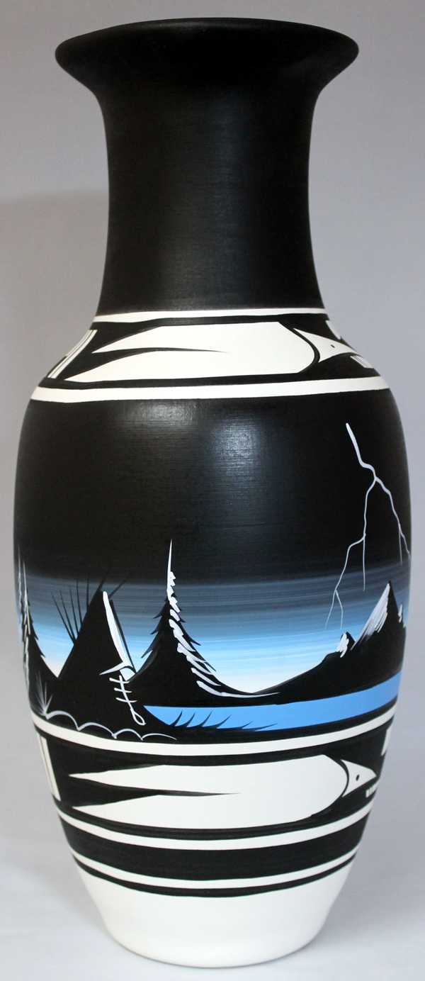 Mountain Storm 6 x 14 Totem Vase -(23080)
