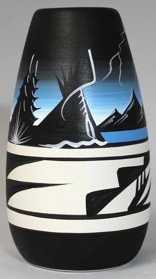 Mountain Storm  3 x 5 1/2 Inch Vase -(23047)