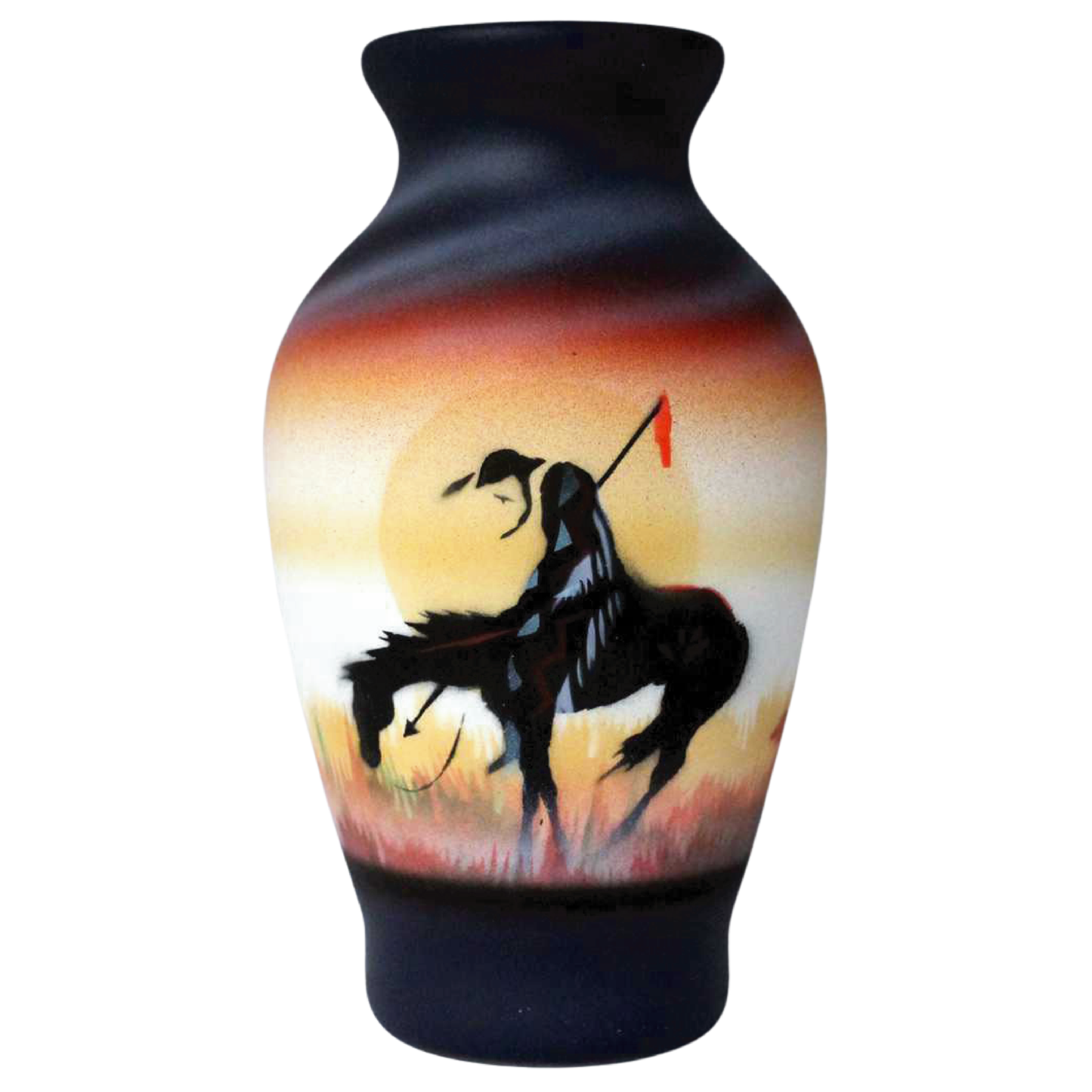End of the Trail 4 x 7 Vase - (ETM5)