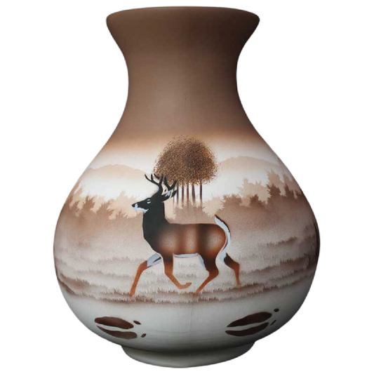 Back Country Tracks Deer 10 1/2 x 14 1/2 Vase -(66136)