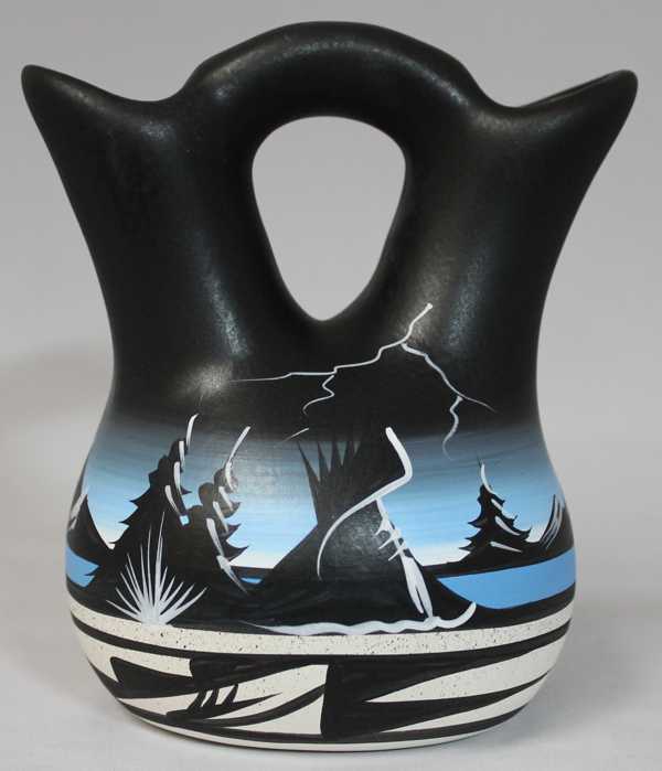 Mountain Storm 4 1/2 x 5 1/2 Wedding Vase -(23023)