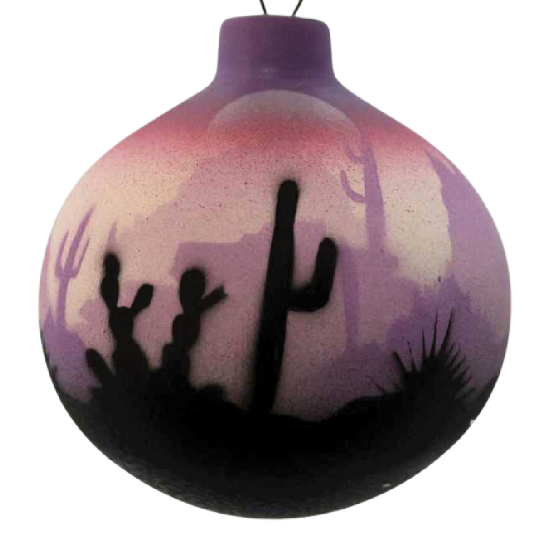 Purple Sonora Desert  Ornament -(45151)